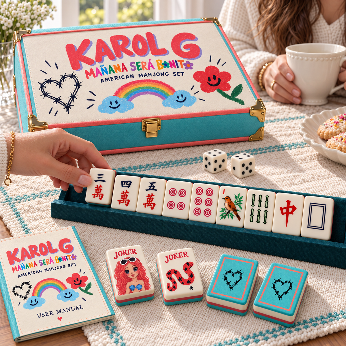 Premium KRG Mahjong Tiles Set TTMH