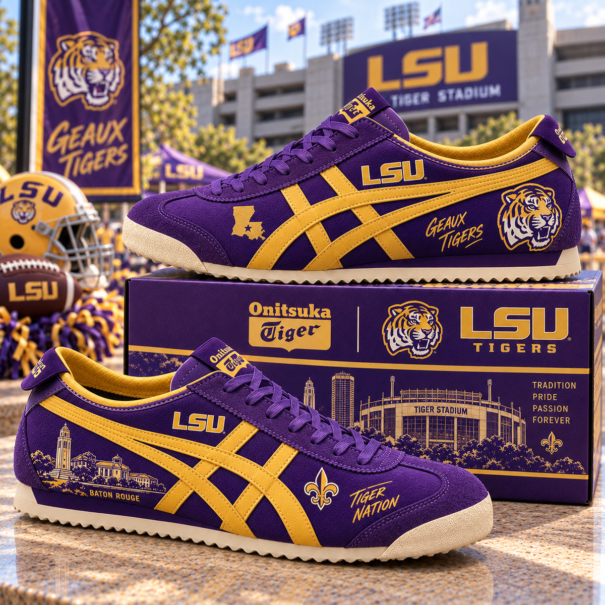 LSU Premium Mexico Tiger 66 Sneakers TTNL