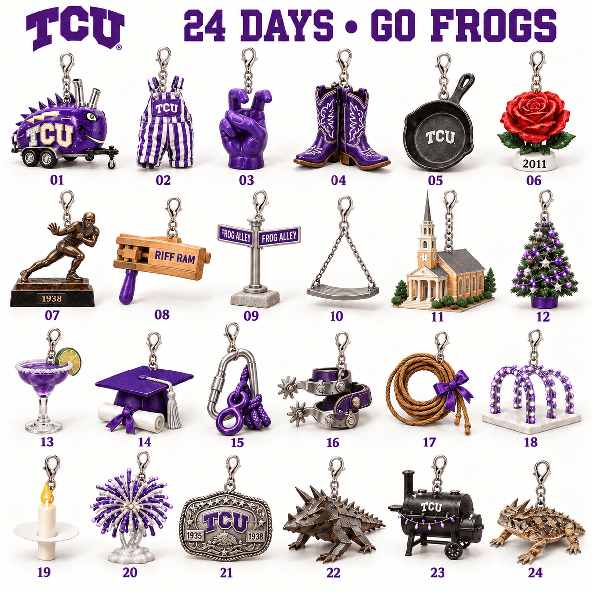 Premium TCU Christmas Tree Countdown Calendar TNSM
