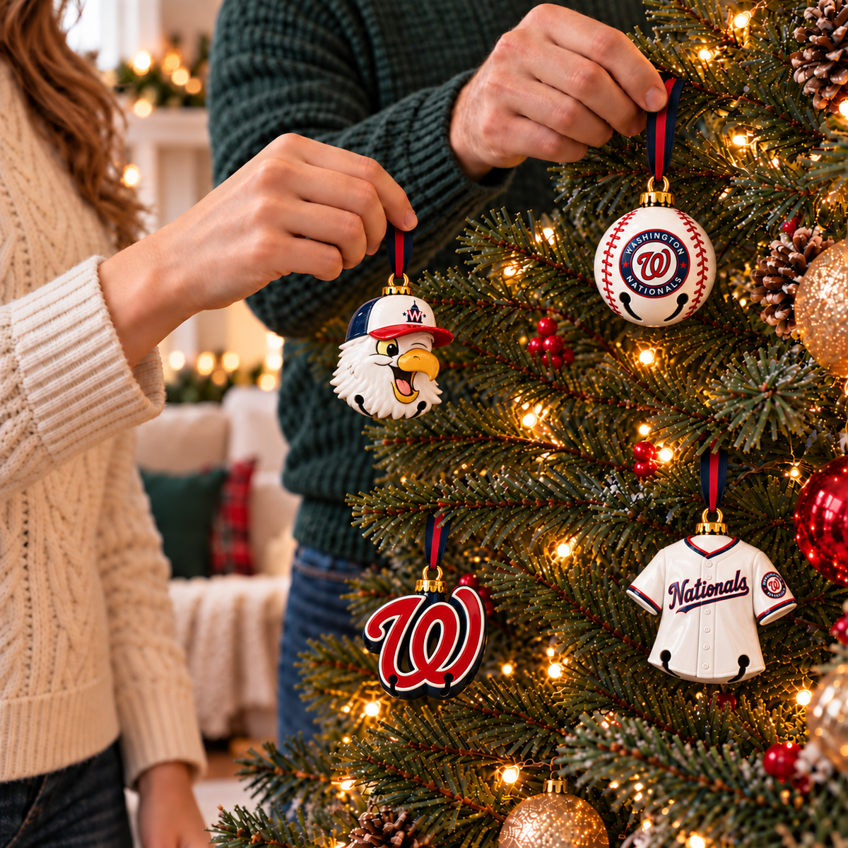 Premium WNT Christmas Bell Ornament TTMH