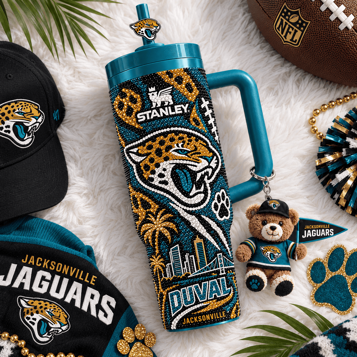 JSVJ 40oz Tumbler With Handle TTNL