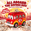 KCC School Bus Piggy Bank DNBN