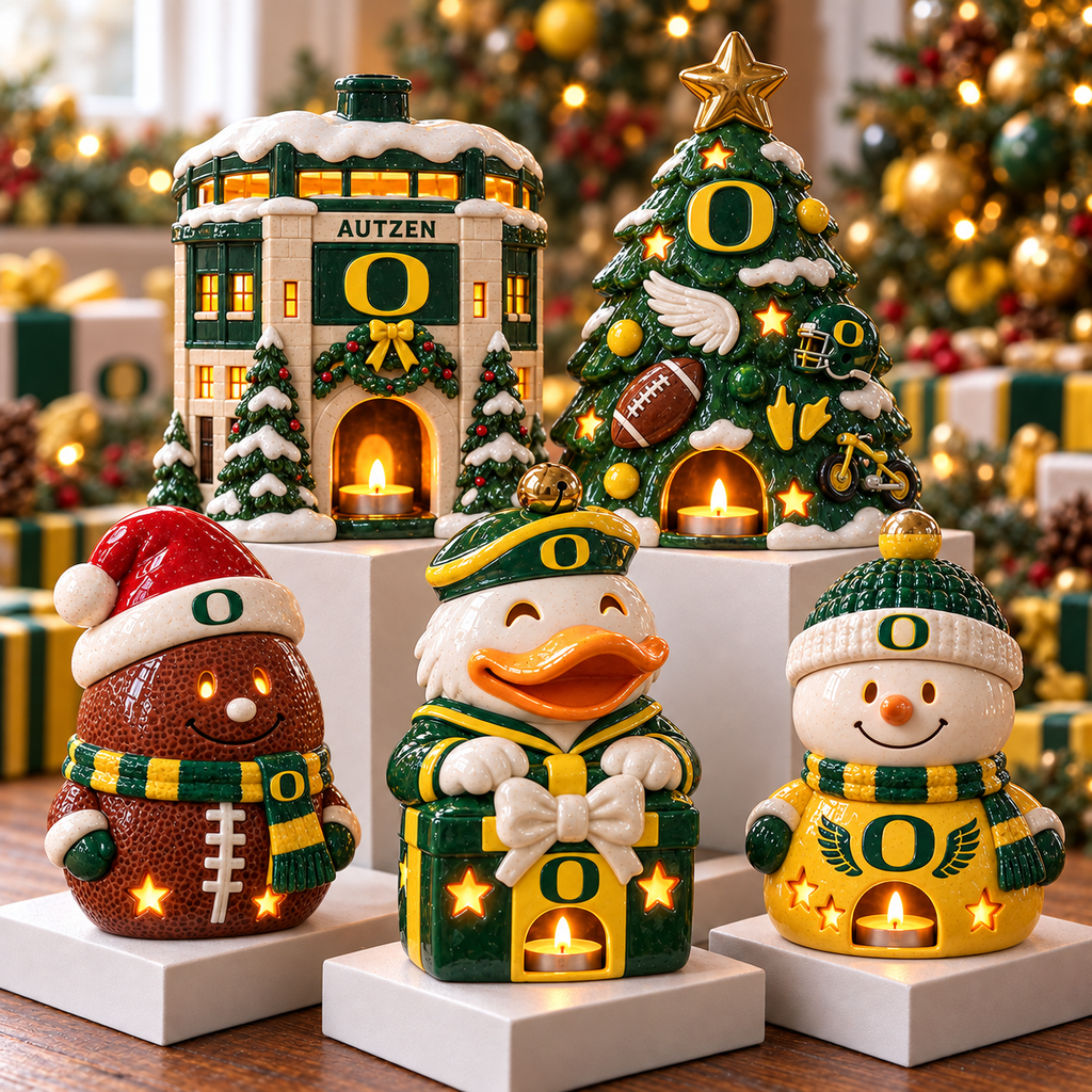 ORD CHRISTMAS CERAMIC CANDLE HOLDER HQH
