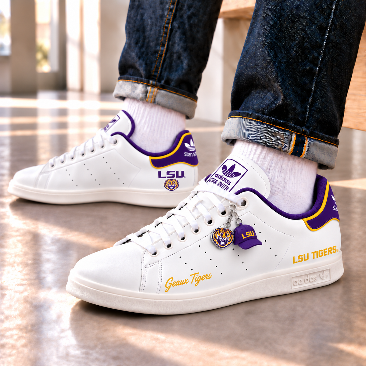 LSU Premium Custom Low-Top Sneakers PNPA