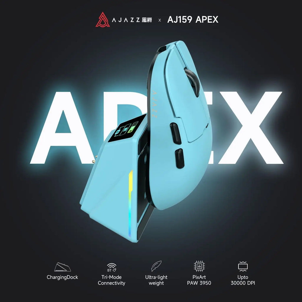 AJAZZ AJ159 Series Esports Gaming Mouse, AJ159 P MC and AJ159 APEX Versions, Ergonomic Wireless Computer Mouse For Gamers
