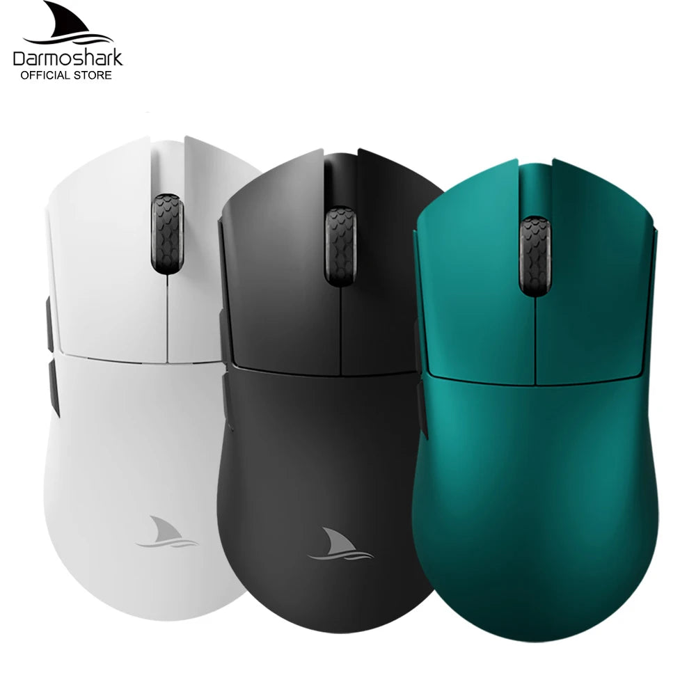 Darmoshark M3 V2 Gaming Mouse Double 8K Wireless Tri Mode 26KDPI PAW3395 Sensor Big Hand Game Macro Mouse For Computer Laptop PC
