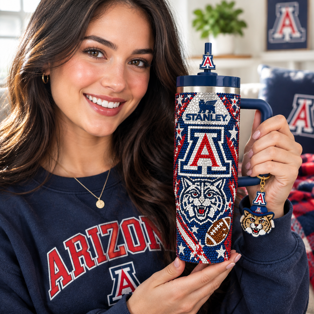 Arizona Wildcats 40oz Tumbler With Handle TTNL