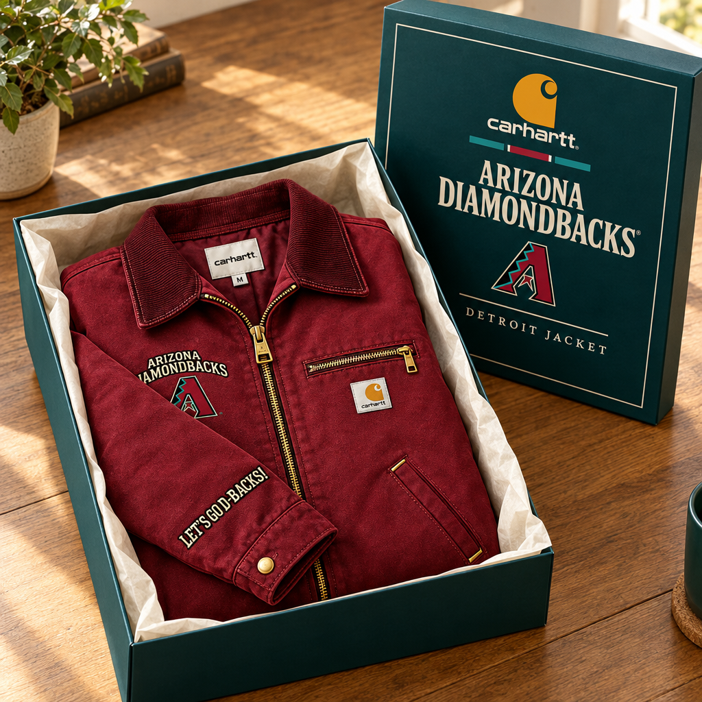 Arizona Diamondbacks Embroidered Detroit Jacket