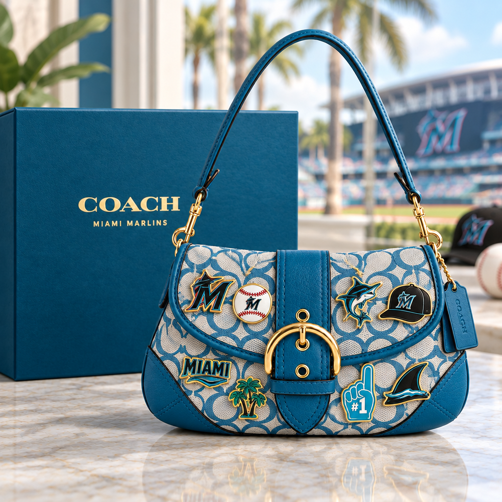 Miami Marlins Soho Bag With Charm