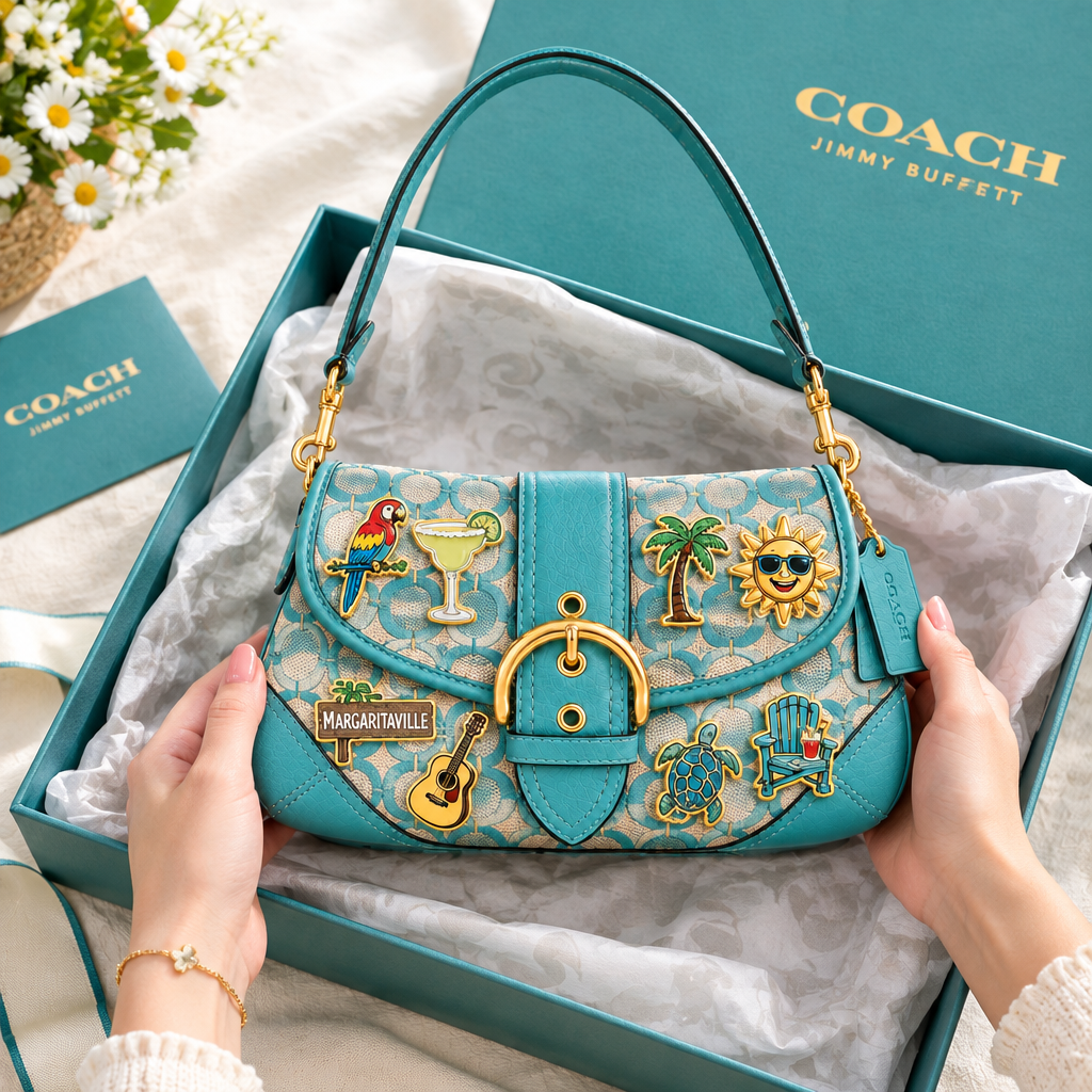 Jimmy Buffett Soho Bag With Charm