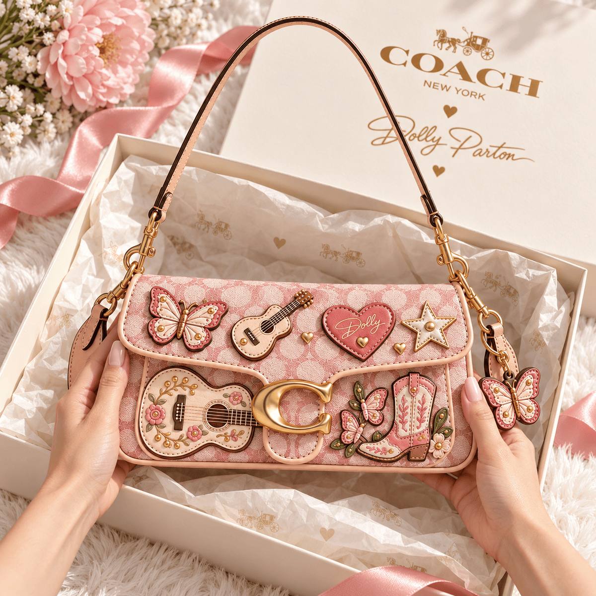 Premium DLPT Coach Shoulder Cross With Charm NPL