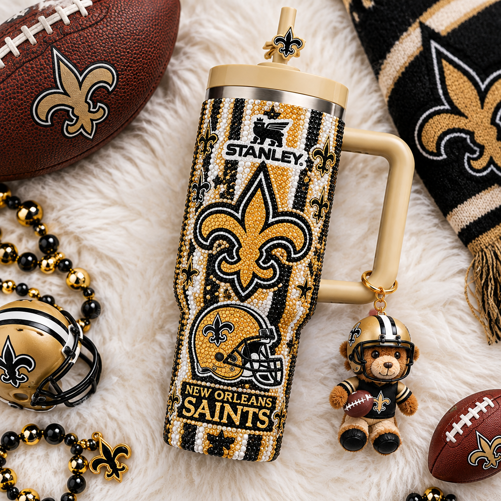 New Orleans Saints 40oz Tumbler With Handle TTNL