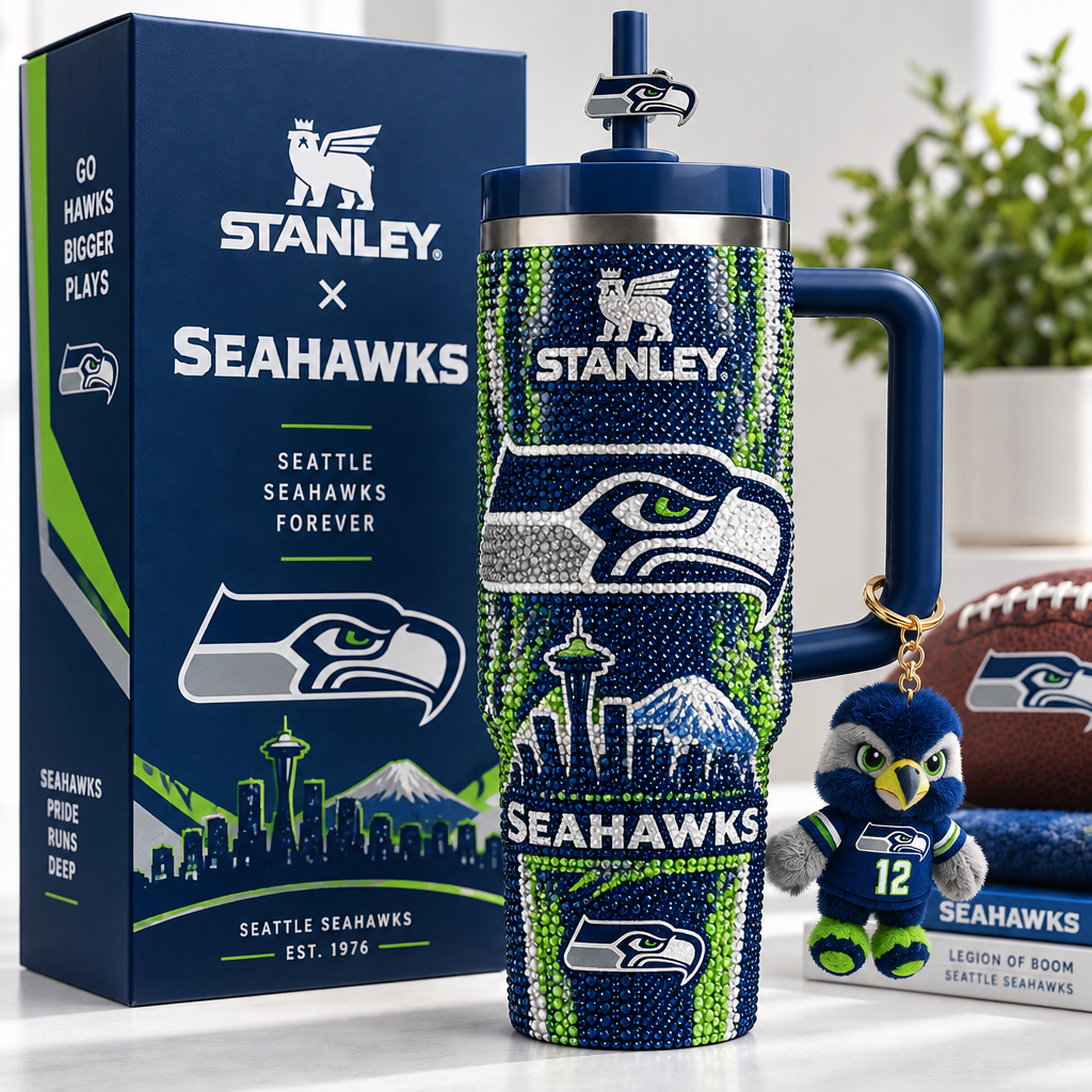 Seattle Seahawks 40oz Tumbler With Handle TTNL