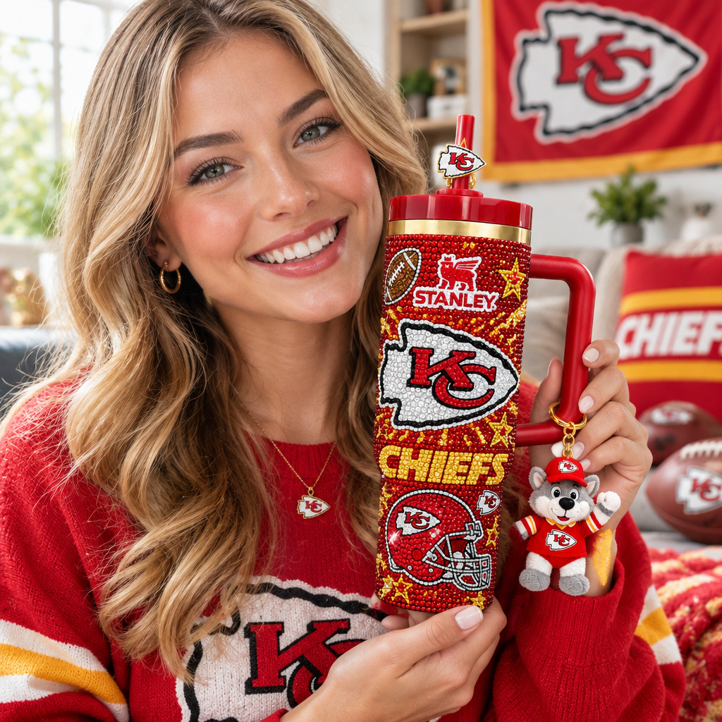 Kansas City Chiefs 40oz Tumbler With Handle TTNL