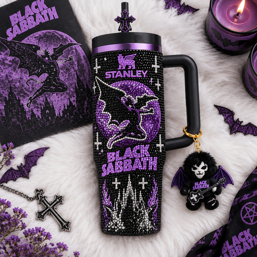 Black Sabbath 40oz Tumbler With Handle TTNL