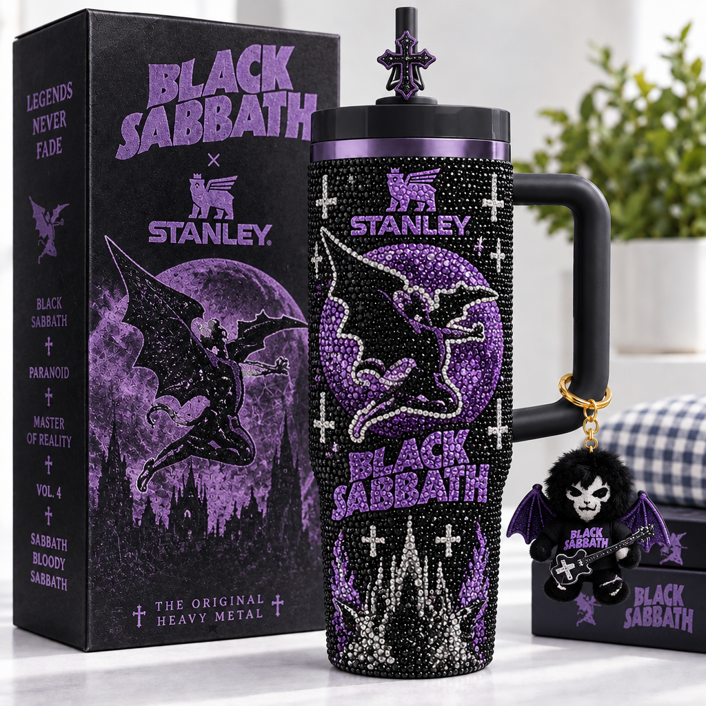 Black Sabbath 40oz Tumbler With Handle TTNL