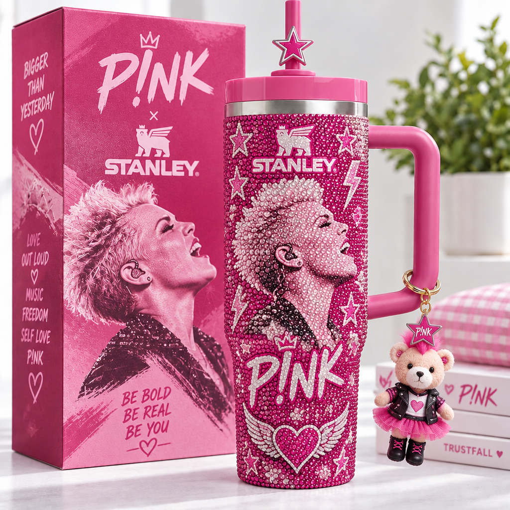 Pink 40oz Tumbler With Handle TTNL